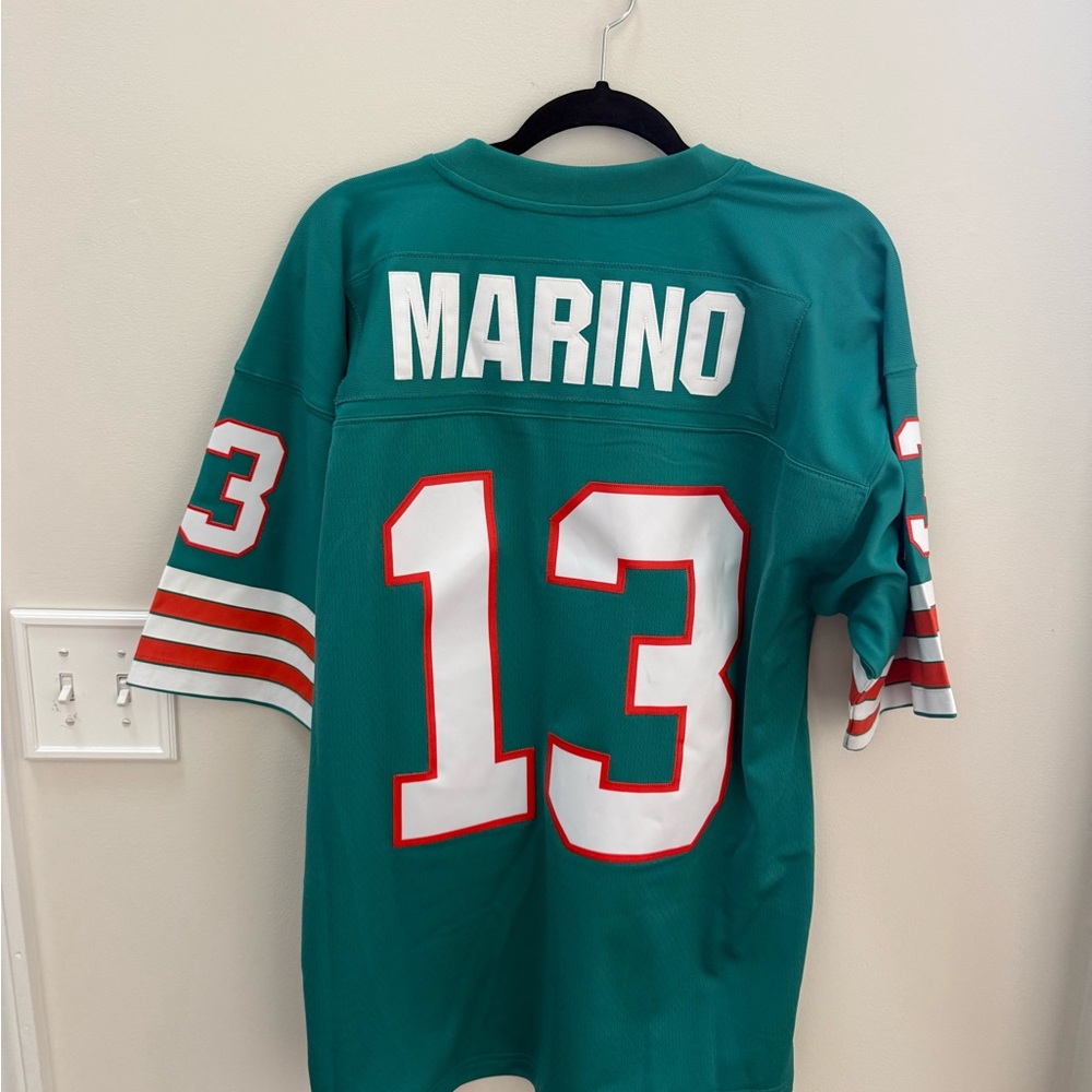 Dolphins Dan Marino Mitchell & Ness Teal Legacy Collection Jersey